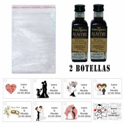 Vino Pedro Ximenez en bolsa celofan y tarjeta