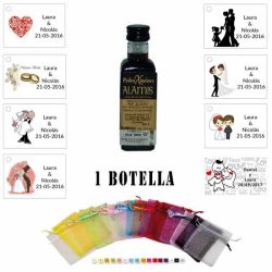 Pedro Ximenez en bolsa organza y tarjeta