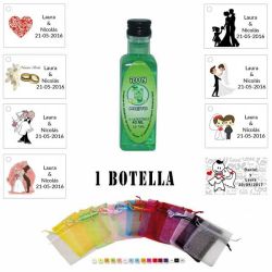 Ron Mojito en bolsa organza y tarjeta