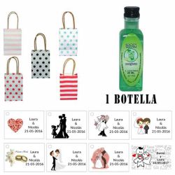 Licor Ron Mojito en bolsa asa de cartón y tarjeta