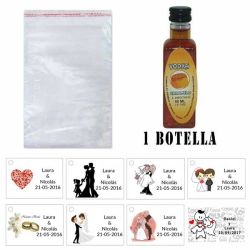 Vodka Caramelo en bolsa celofan y tarjeta