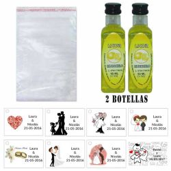 Licor Limoncielo en bolsa celofan y tarjeta