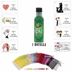 Hierbas en bolsa organza y tarjeta