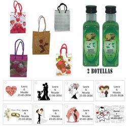 Licor Hierbas en bolsa asa y tarjeta