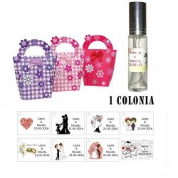 Colonia personalizada olor a rosas para regalos de boda