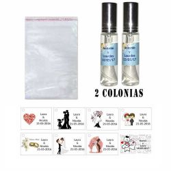 Colonia para regalos de boda personalizada