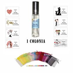 Colonia personalizada para detalles de boda