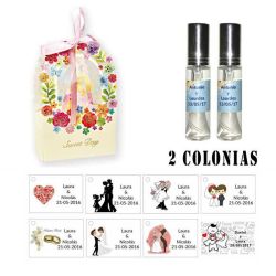 Colonias personalizadas detalles de boda para invitados