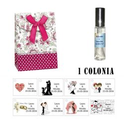 Detalles de boda colonia personalizada