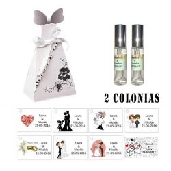 Colonias personalizadas para regalos boda
