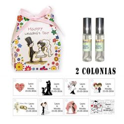Colonias personalizadas regalos boda invitados