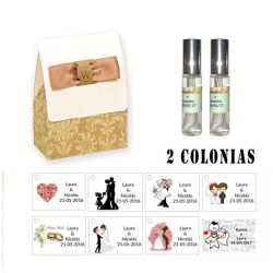 Colonias personalizadas para los invitados