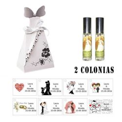 Colonias personalizadas para detalle boda