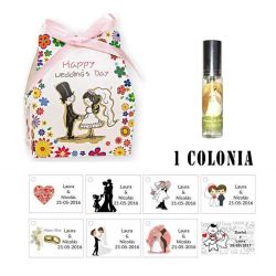 Colonia personalizada regalos para boda invitados