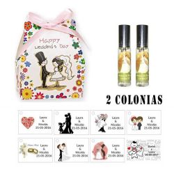 Colonias personalizadas regalos para boda invitados