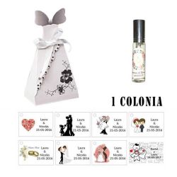 Colonia personalizada para regalos para invitados