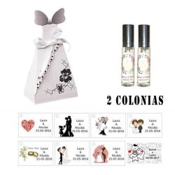 Colonias personalizadas para regalo de invitados