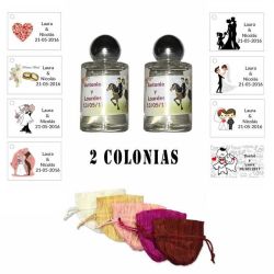 Colonias regalo de boda en bolsa