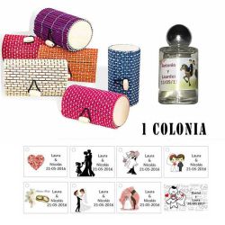 Colonias para regalos de boda en caja