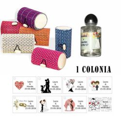 Colonia personalizada con una caja