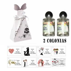 Detalles para boda Colonias personalizadas
