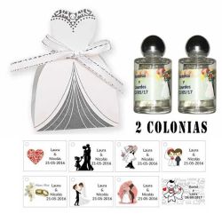 Detalles boda con Colonias personalizadas