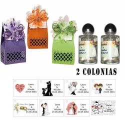 Colonia personalizada regalos de invitados