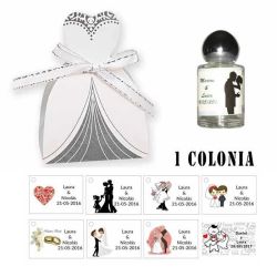 Detalles bodas con Colonia personalizadas