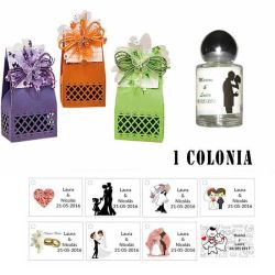 Colonia personalizada regalos invitados