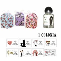 Colonia personalizada regalos invitados boda