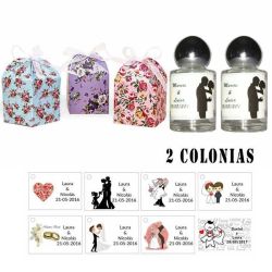 Colonias personalizadas regalos invitados boda