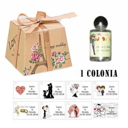 Regalos para invitados Colonia personalizada