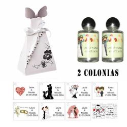 Detalles para boda Colonias personalizadas