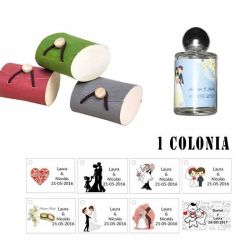 Colonia detalles de boda con caja