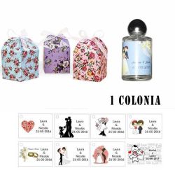Colonia personalizada regalos invitados de bodas
