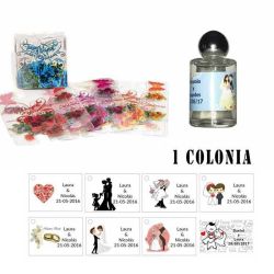 Colonia personalizada regalos para una boda