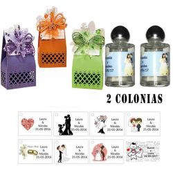 Colonia personalizada detalles para los invitados de boda