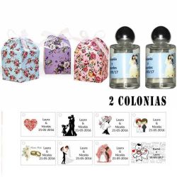 Colonias personalizadas detalles invitados para bodas