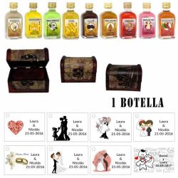 Detalle para una boda 1 licor con baúl