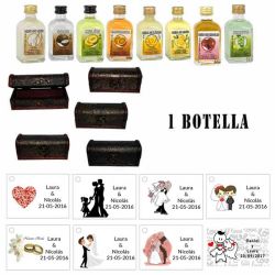 Regalo de boda 1 licor con baúl