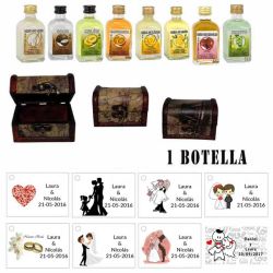 Regalo para una boda 1 licor con baúl