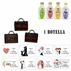 Regalos para boda baratos para invitados 1 Gin en un baúl