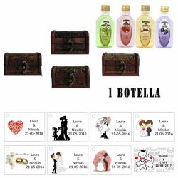 Regalos baratos invitados para boda 1 Gin en un baúl