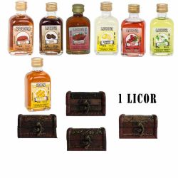 Regalo de boda licor en baúl