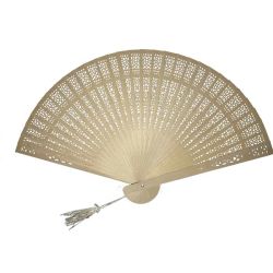 Abanico para boda en madera