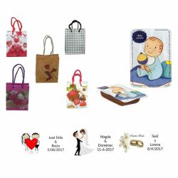 dulce membrillo 50gr bebe niño con bolsa de saco y tarjeta