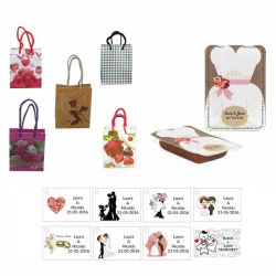 dulce membrillo 50gr detalles novia con bolsa de saco y tarjeta