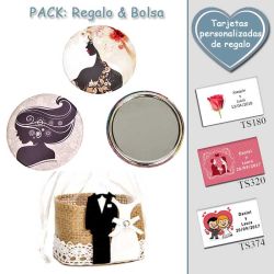 Espejo de chapa barato con dibujo de mujer, 2 modelos surtidos