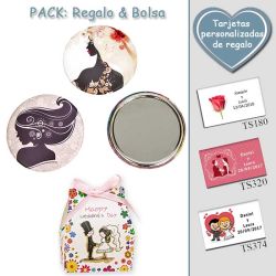 Espejo de chapa barato con dibujo de mujer, 2 modelos surtidos