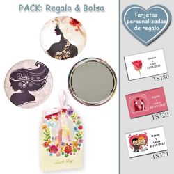 Espejo de chapa barato con dibujo de mujer, 2 modelos surtidos